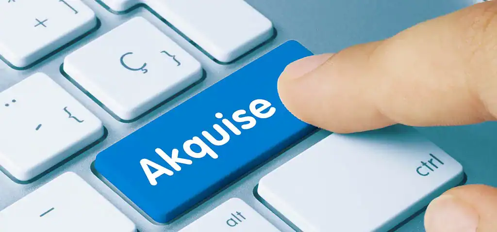 Beitragsbild: Akquisition — ameax Blog
