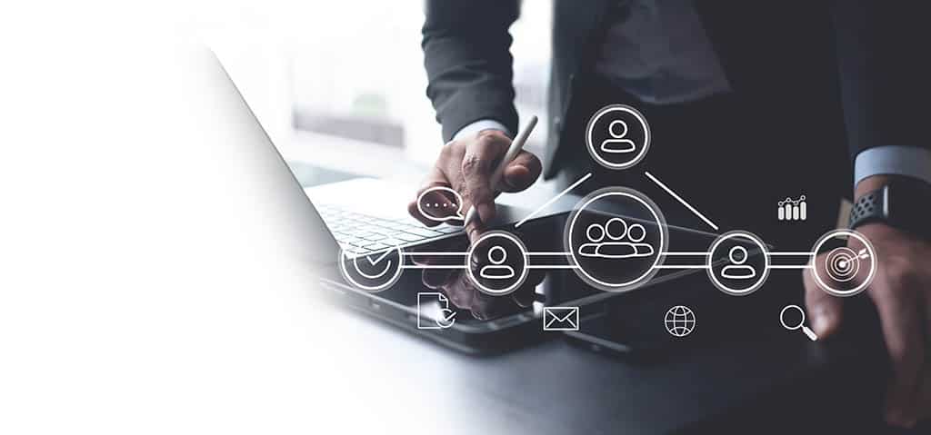 Beitragsbild: CRM für den Vertrieb — ameax Blog