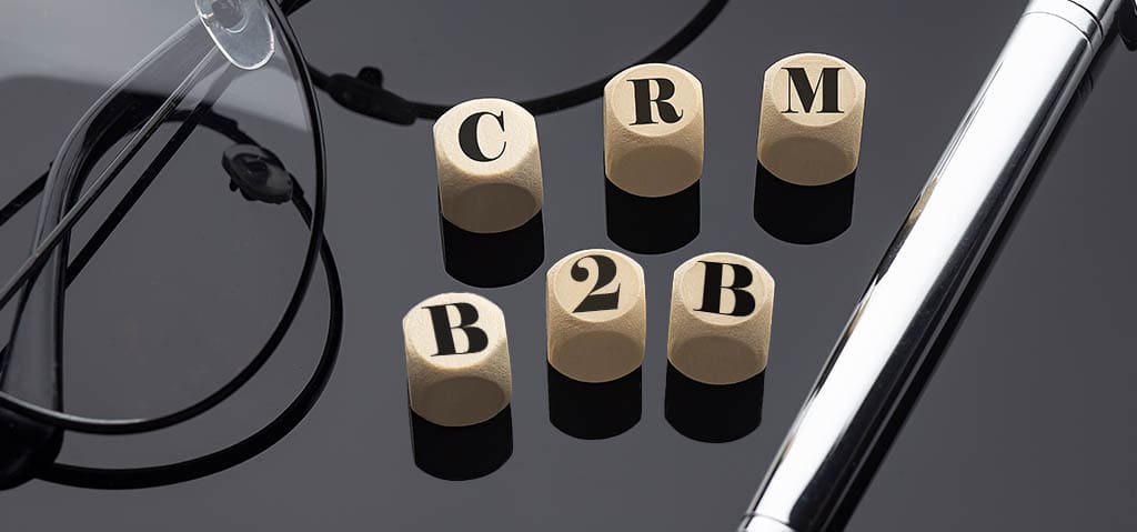 Beitragsbild: CRM in B2B — ameax Blog