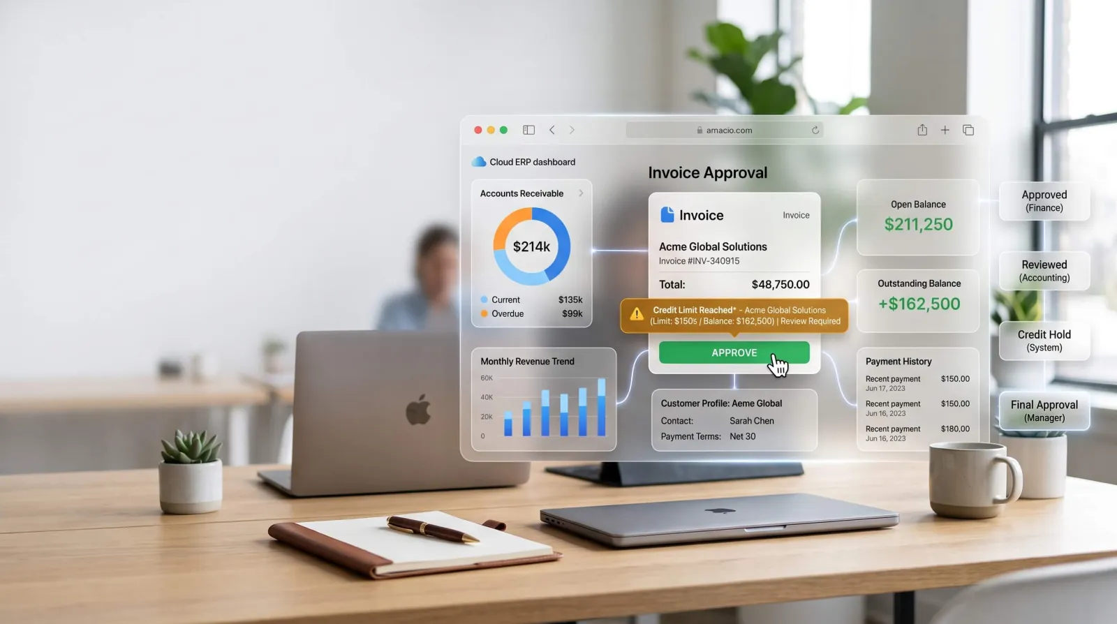Beitragsbild: Das Kreditlimit warnt jetzt, bevor der Beleg rausgeht — ameax News