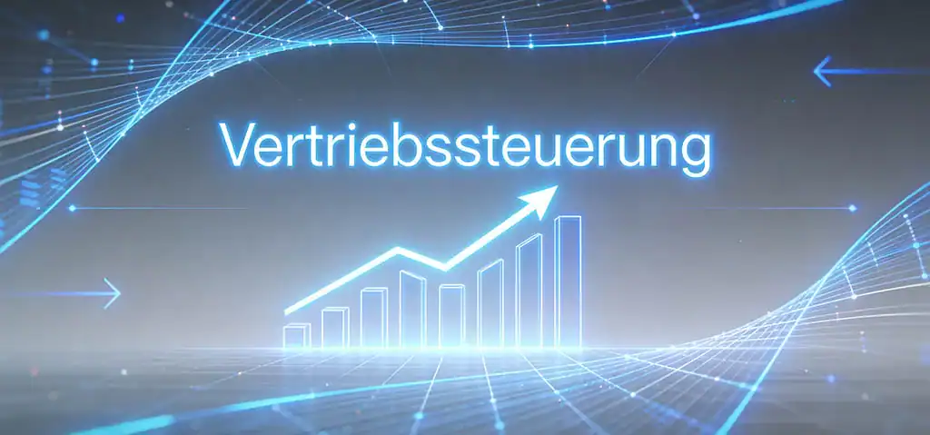 Beitragsbild: Vertriebssteuerung — ameax Blog