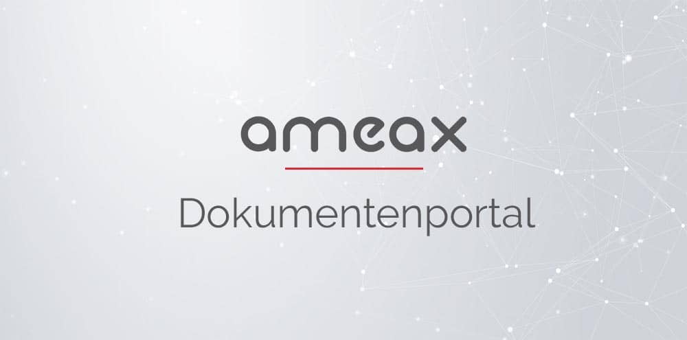Logo Dokumentenportal — Schnittstelle für ameax