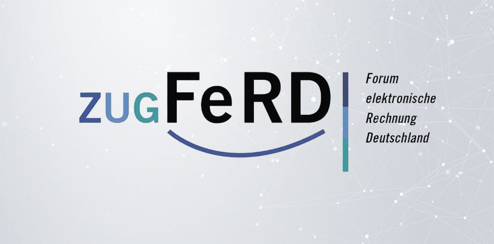 Logo ZUGFeRD — Schnittstelle für ameax