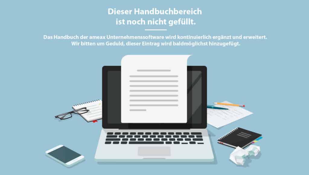 Diese Handbuch-Seite befindet sich noch im Aufbau — ameax