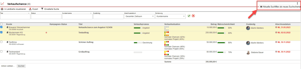 Screenshot des Drei-Punkte-Menüs